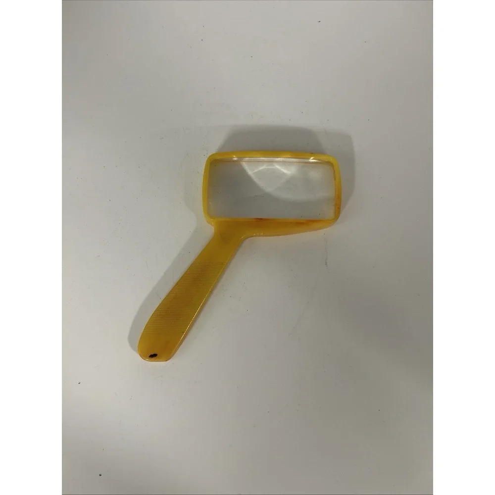 Vintage Bausch & Lomb Butterscotch Optical Magnifier Bakelite Magnifying Glass